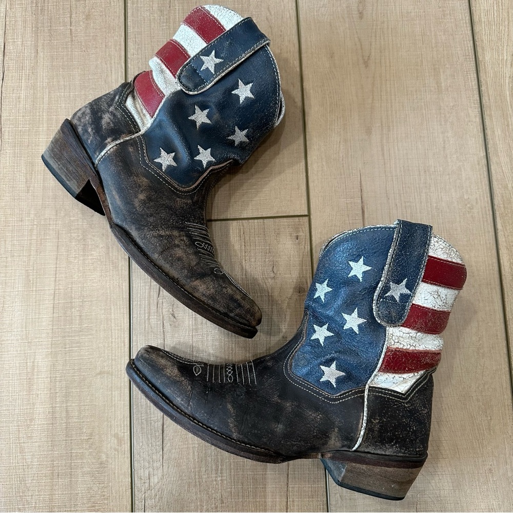 Roper American Beauty Cowboy Boots - Picture 6 of 9